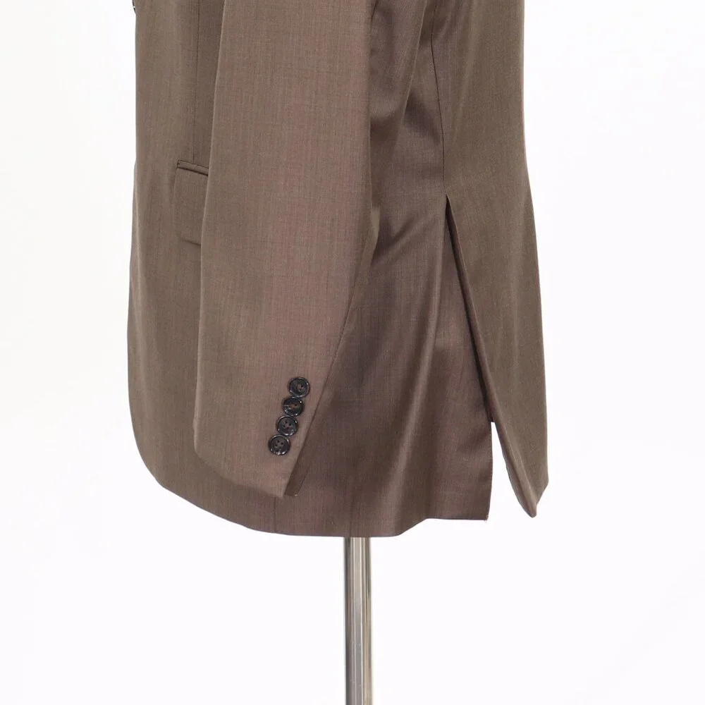 Kenneth Roberts 42R Brown Solid 2-Button Sport Coat Blazer Jacket T192
